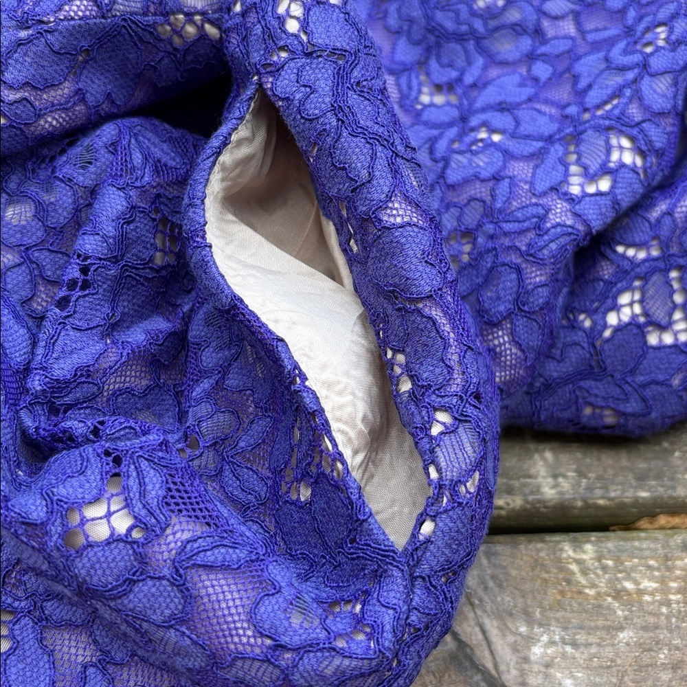 Shoshanna Purple Lace Dress size 4 - Picture 7 of 8